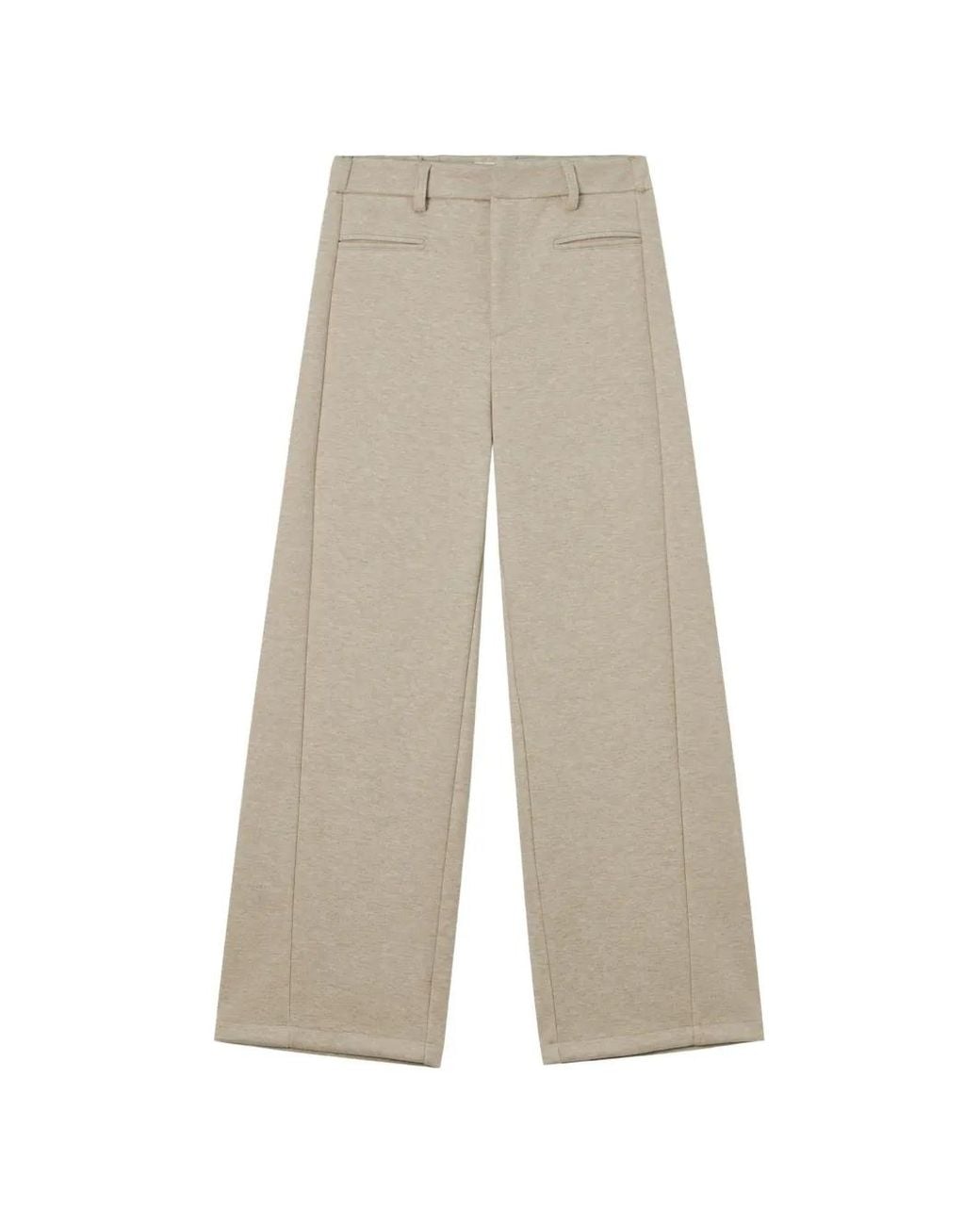 B+ AB White Wide-Leg Trousers