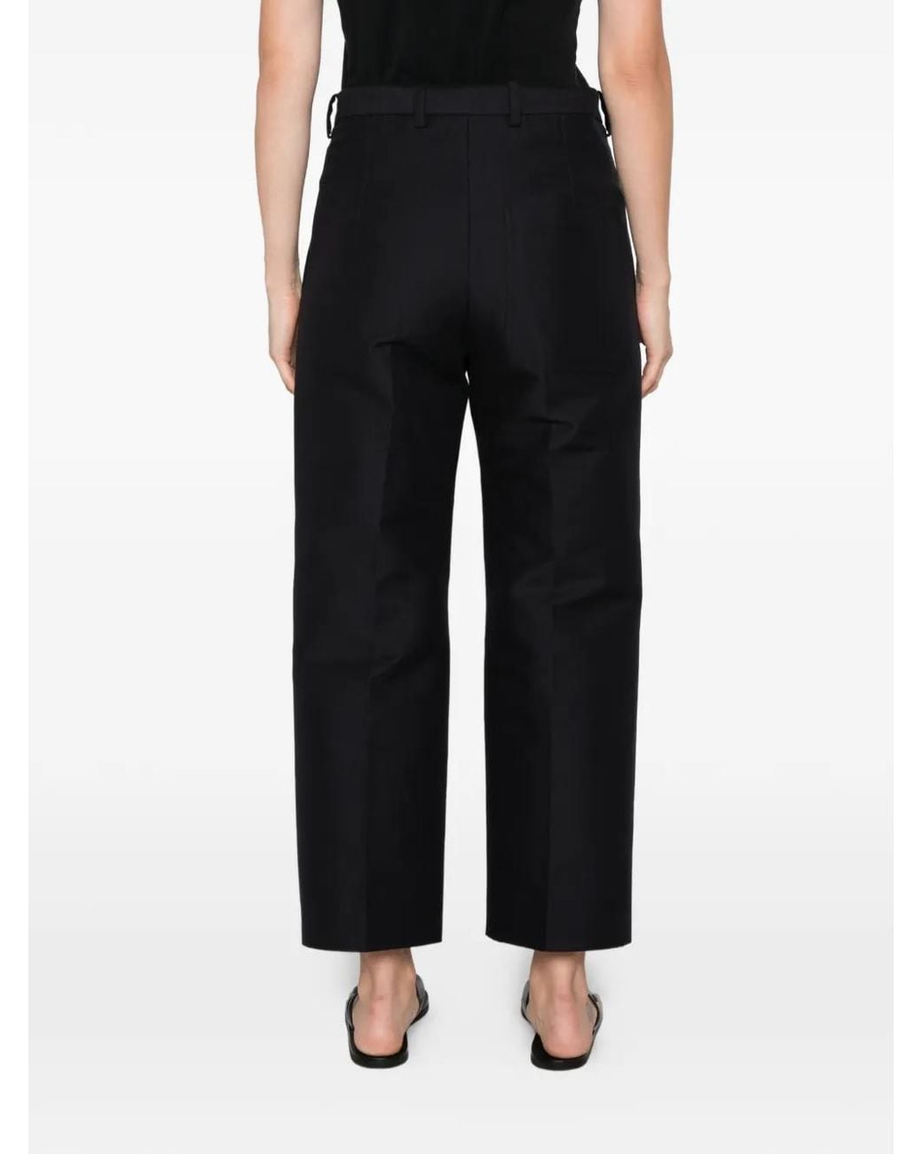Sofie D'Hoore Black Port Straight-Leg Trousers