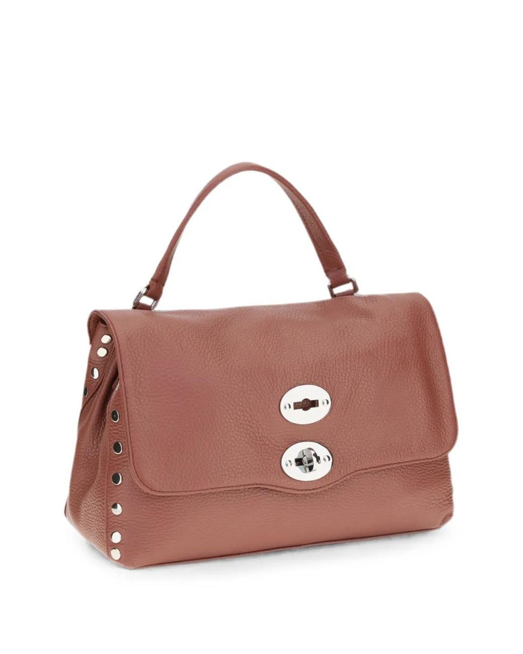 Zanellato Brown Small Postina Daily Leather Satchel