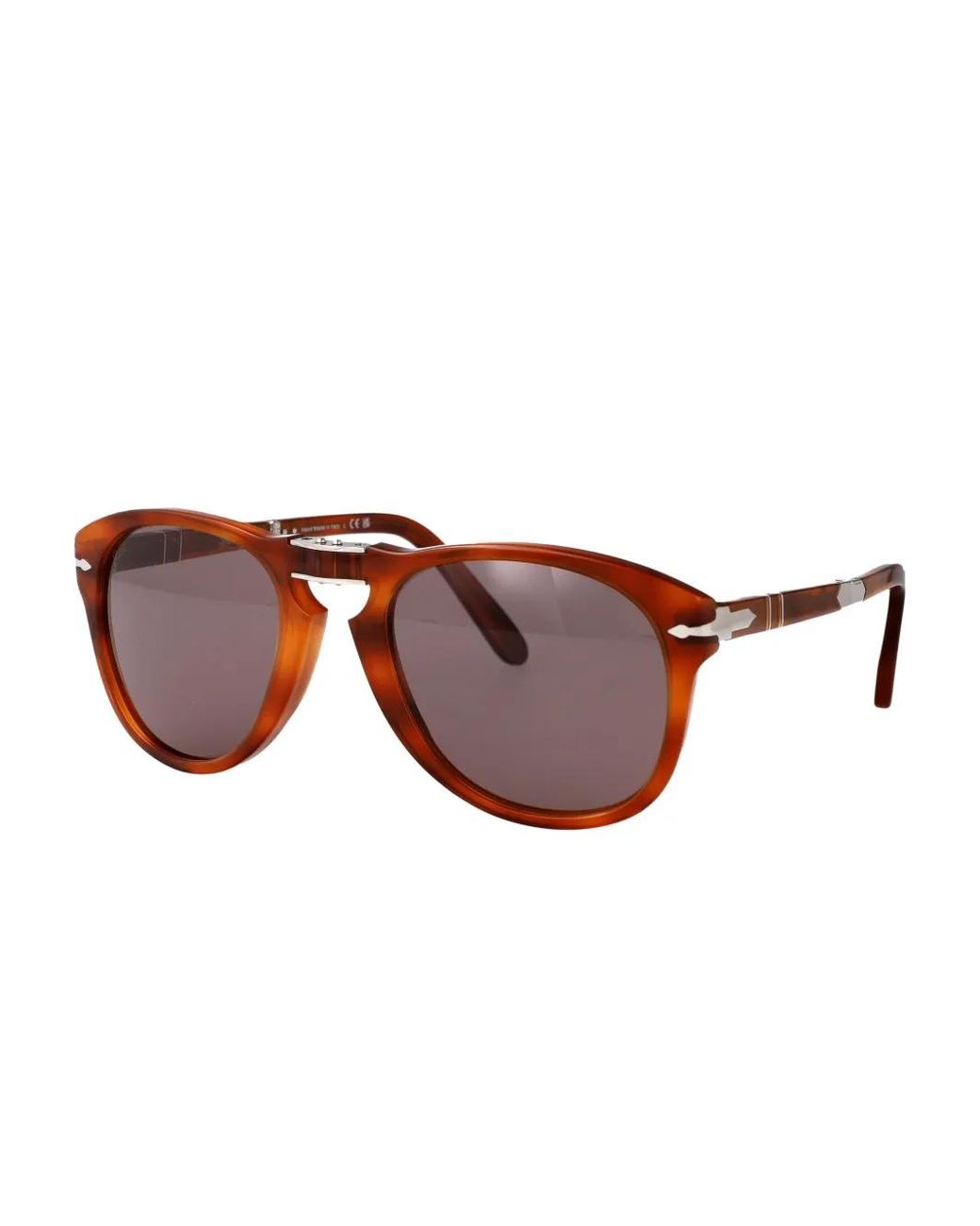 Persol Brown Folding Sunglasses for men