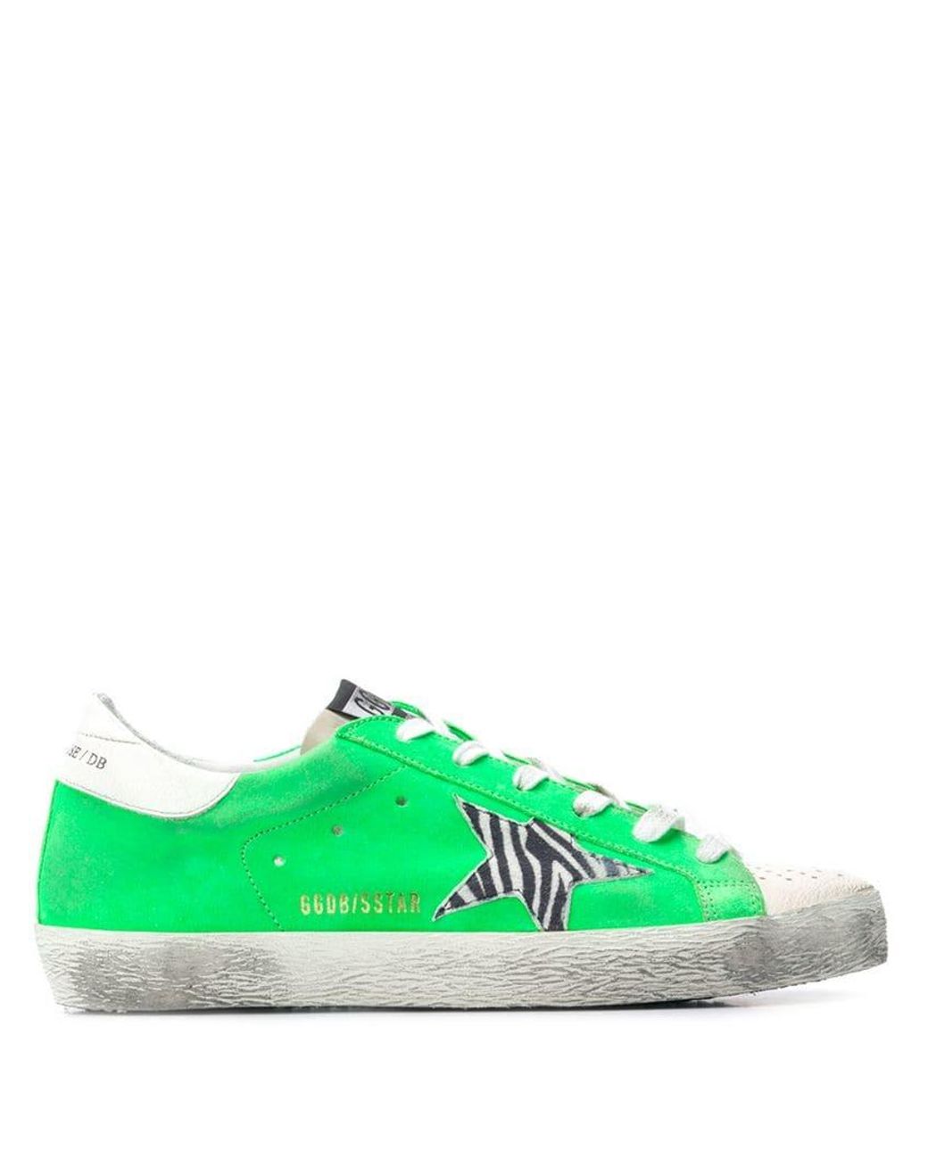 golden goose neon green