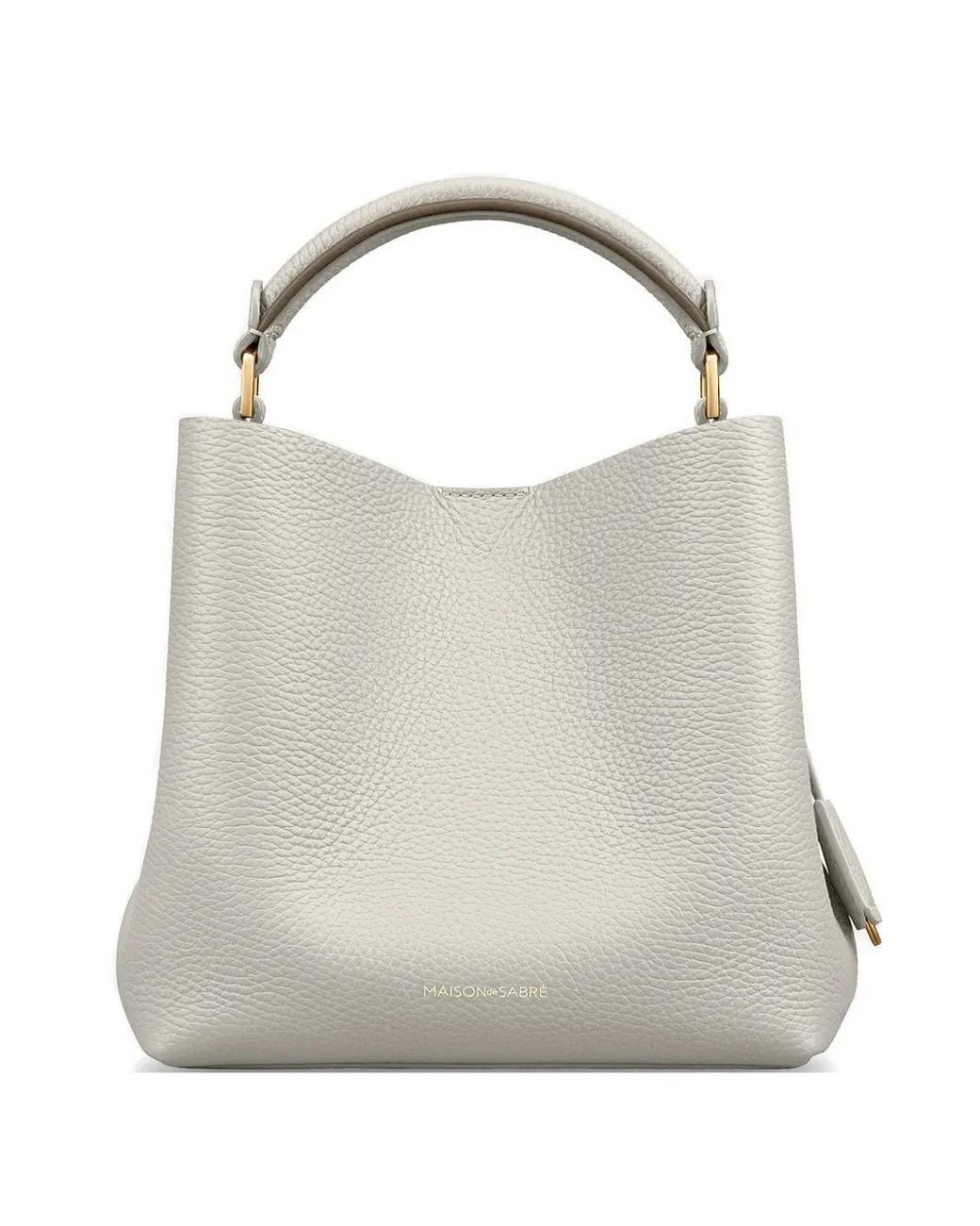 Maison De Sabre White Adjustable Detachable Strap Cross Body Bag