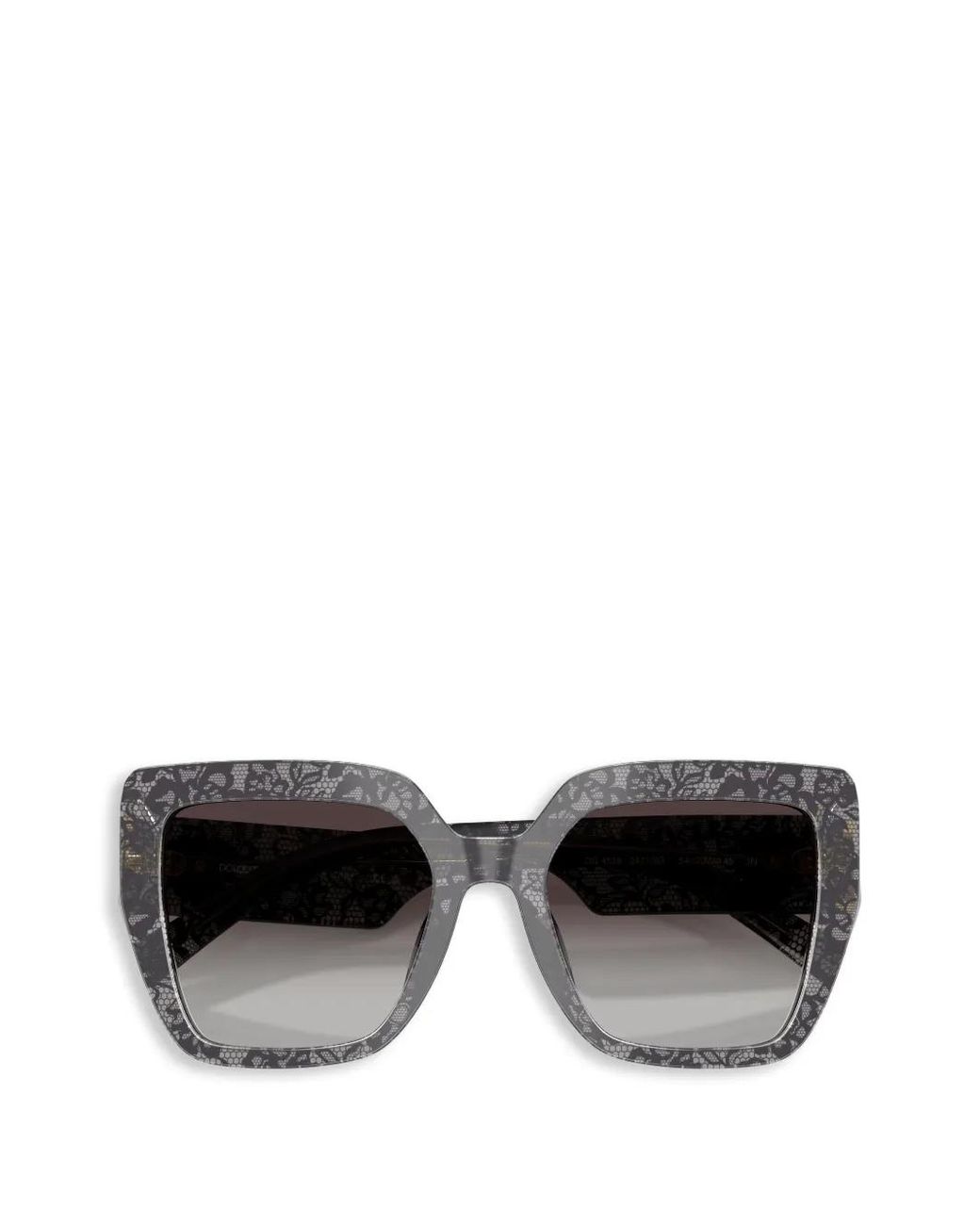 Dolce & Gabbana Gray Devotion Sonnenbrille Mit Spitze