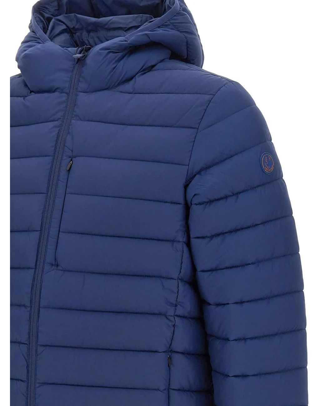 Save The Duck Blue Zip-Up Hooded Jacket for men