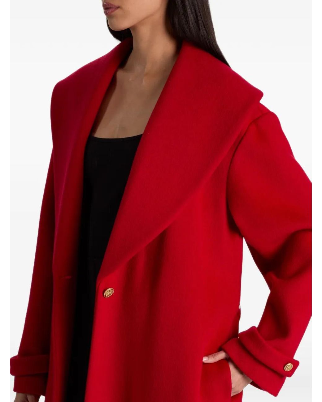 Abrigo Drew Con Cuello Esmoquin Alice + Olivia de color Red