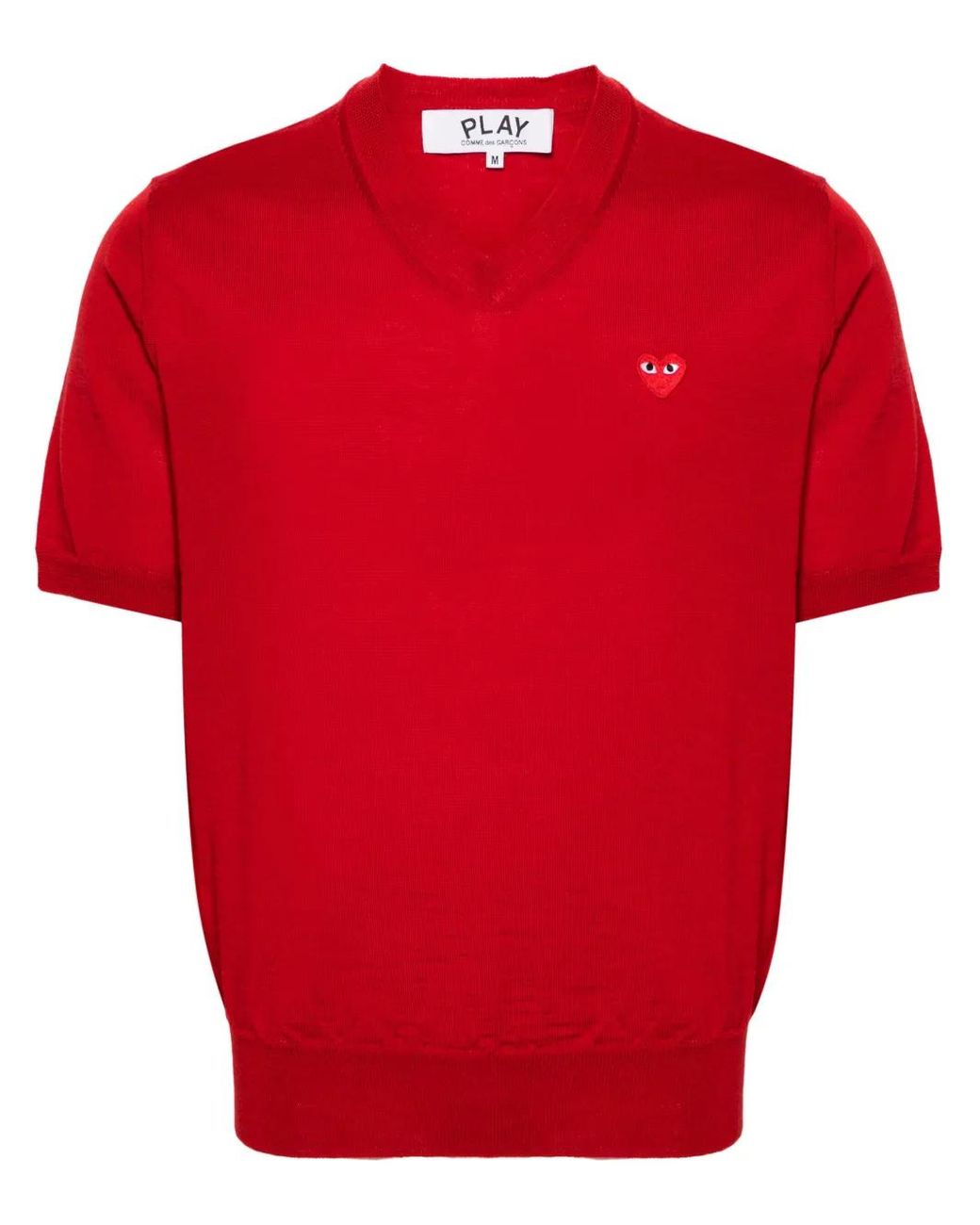 COMME DES GARÇONS PLAY Red Heart-Patch Wool Jumper