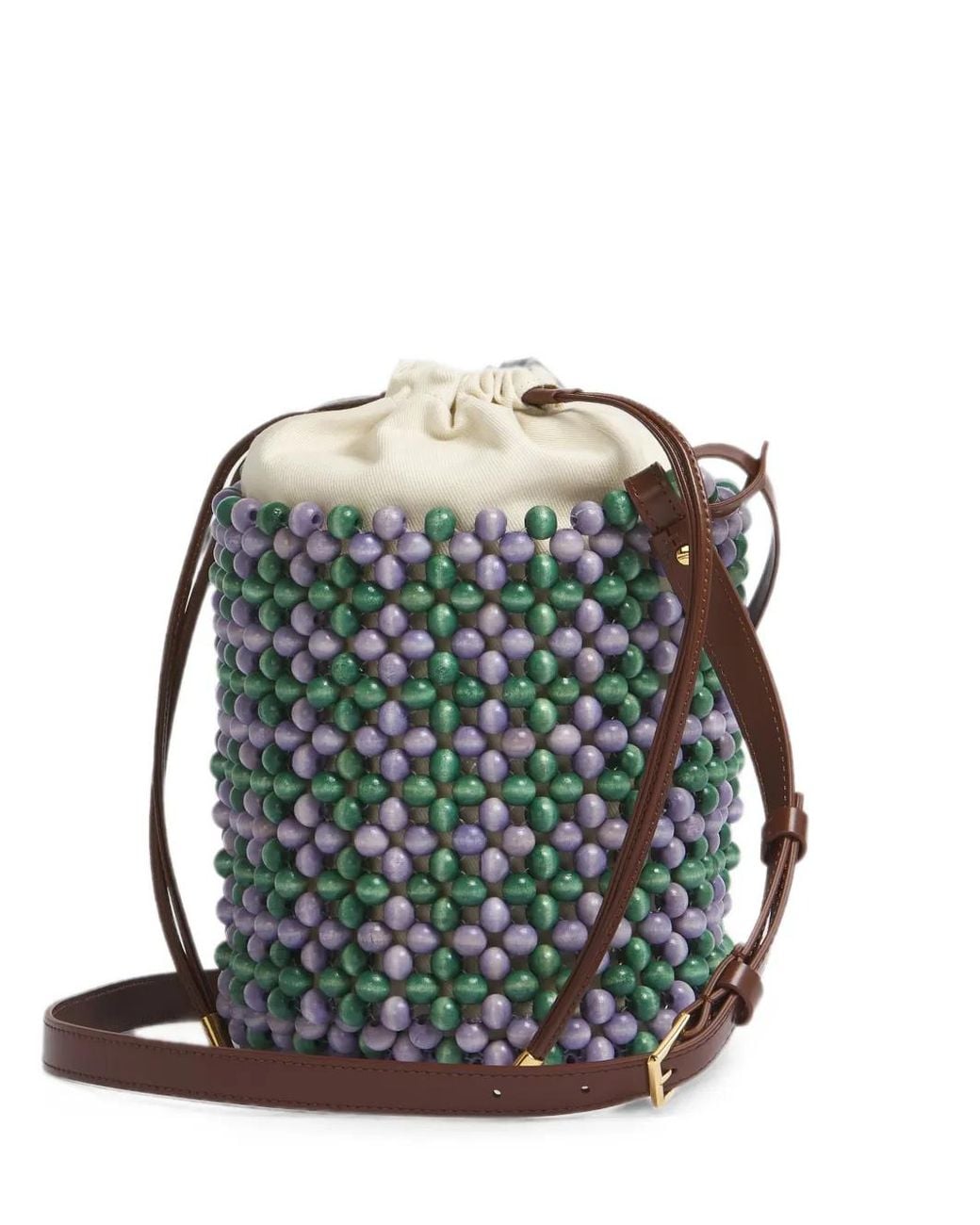 Marni Green Lilac And Beads Bag