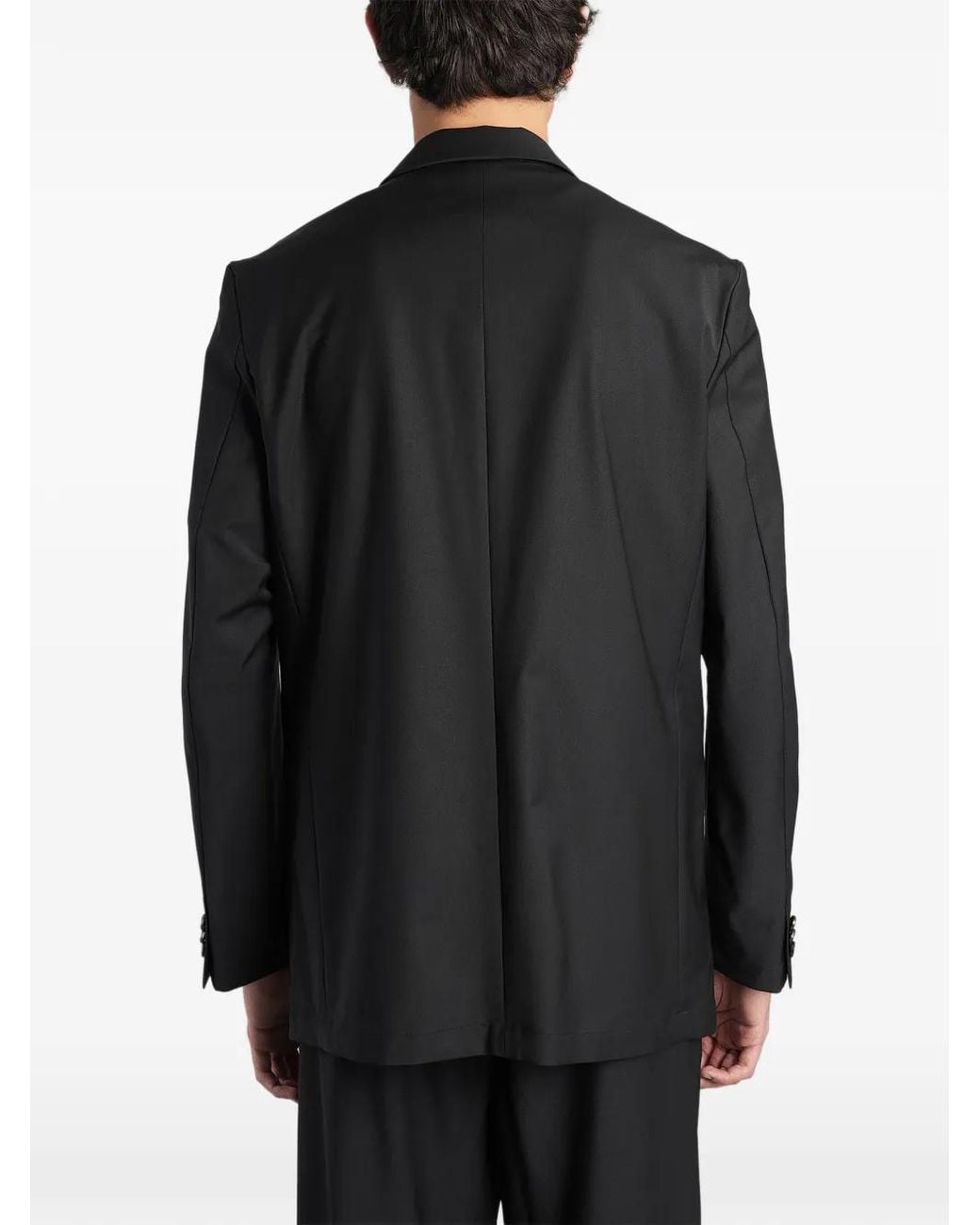 Attachment Black Double-Breasted Suit Jacket for men