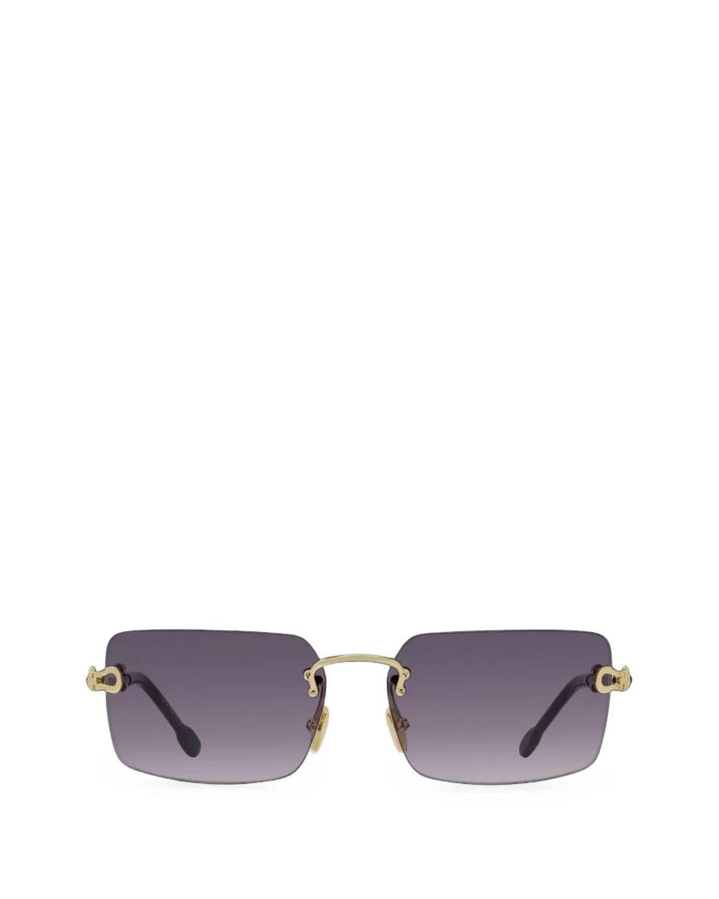 Gafas De Sol Con Diseño Rectangular Fred de color Purple