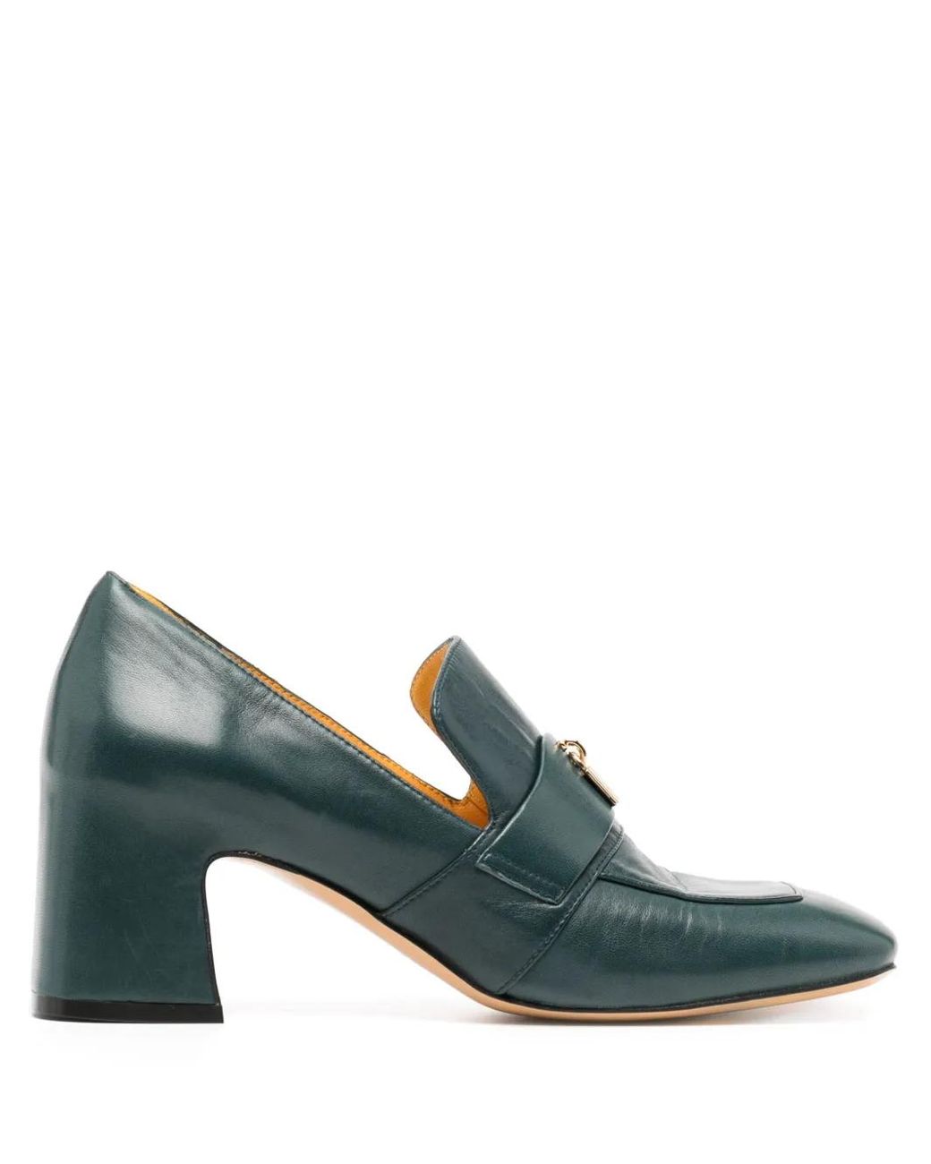 Madison Maison Green Lock 55Mm Leather Pumps