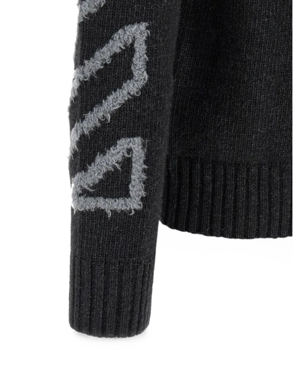 Off-White c/o Virgil Abloh Black Diag Arrow Intarsia Sweater for men