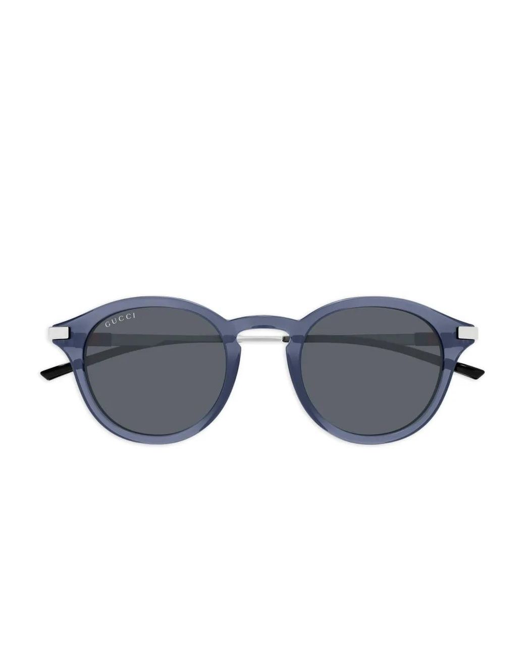 Gucci Blue Round-Frame Sunglasses for men