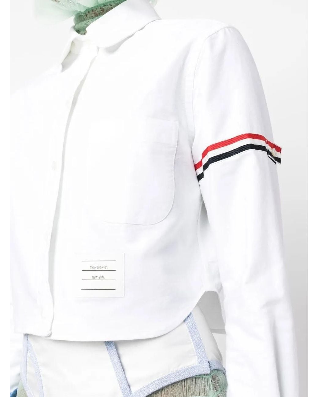 Camisa Corta Thom Browne de color White