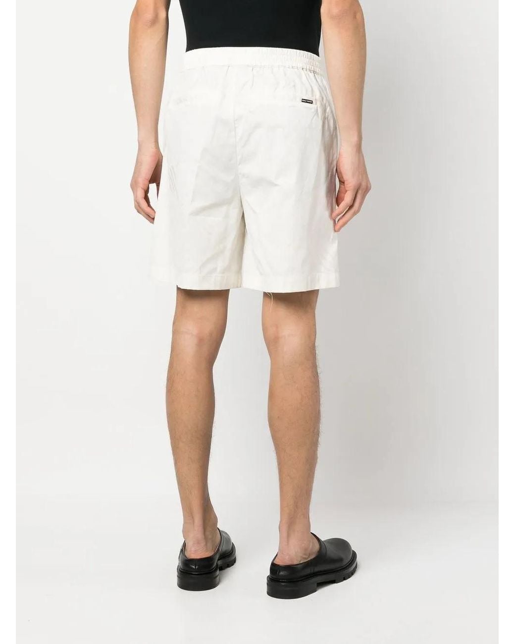 Daily Paper White Fitted Bermuda Shorts for men