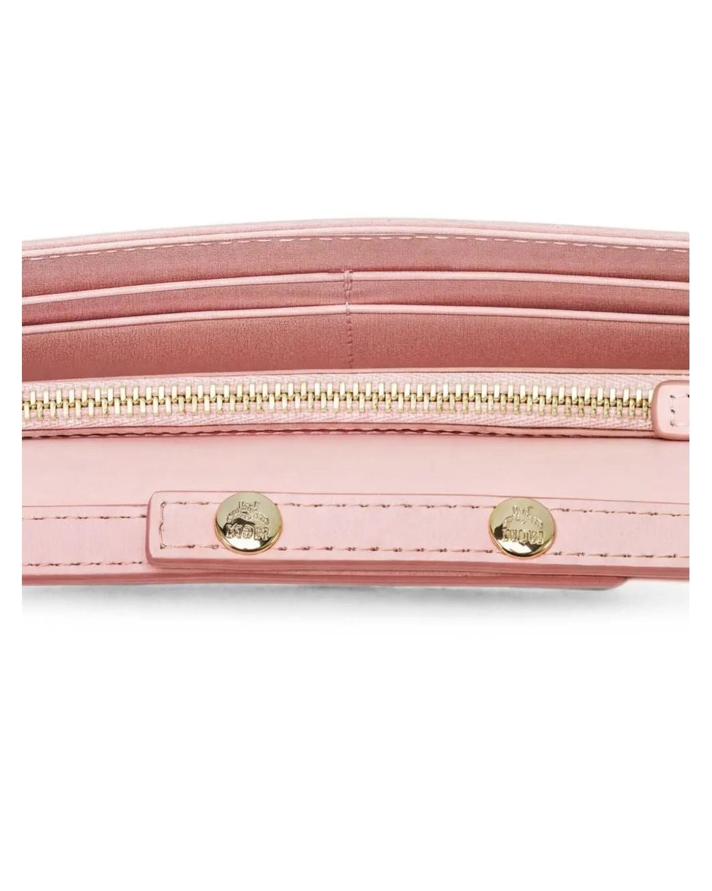 MCM Pink Aren Logo-Embossed Chain Shoulder Bag
