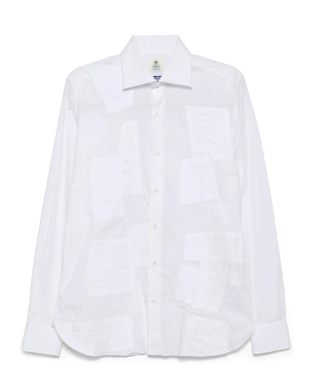 Junya Watanabe Overhemd Met Patchwork in het White voor heren