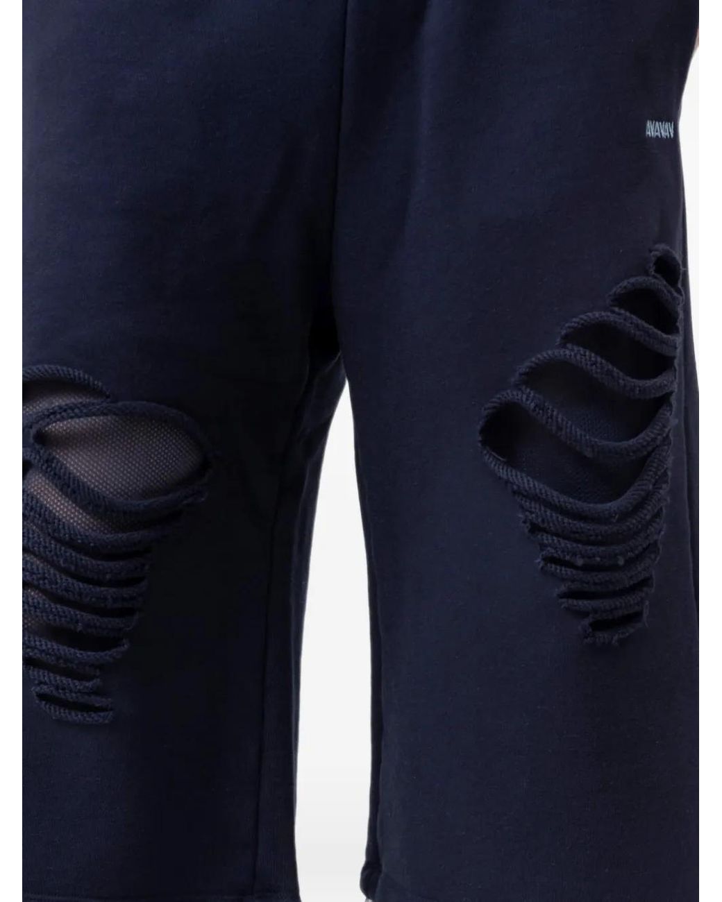 AVAVAV Blue Logo-Detail Shorts
