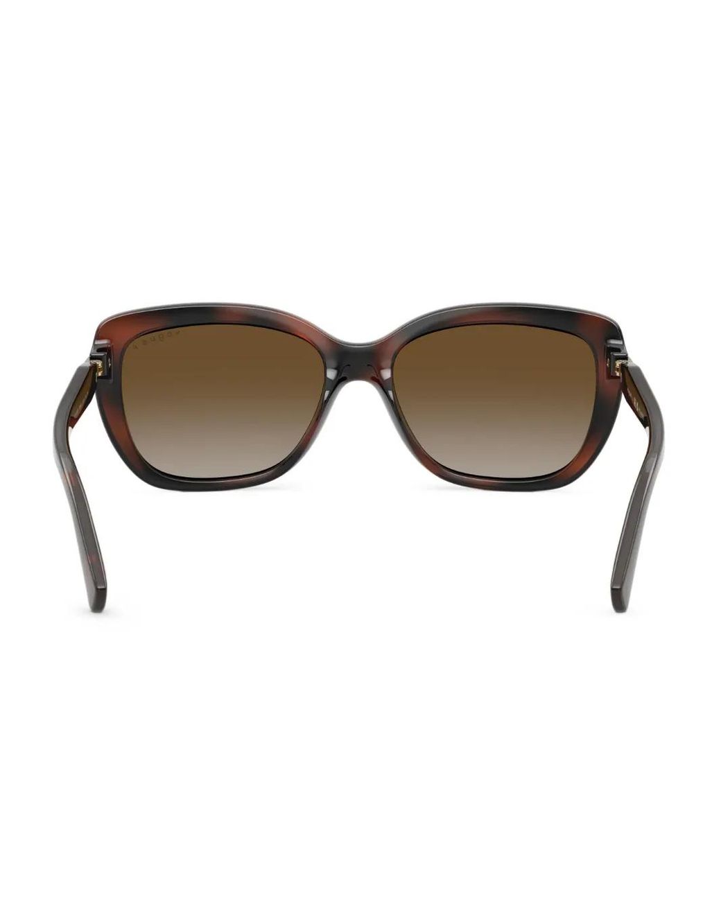 Vogue Eyewear Brown Tortoiseshell-Effect Rectangle-Frame Sunglasses