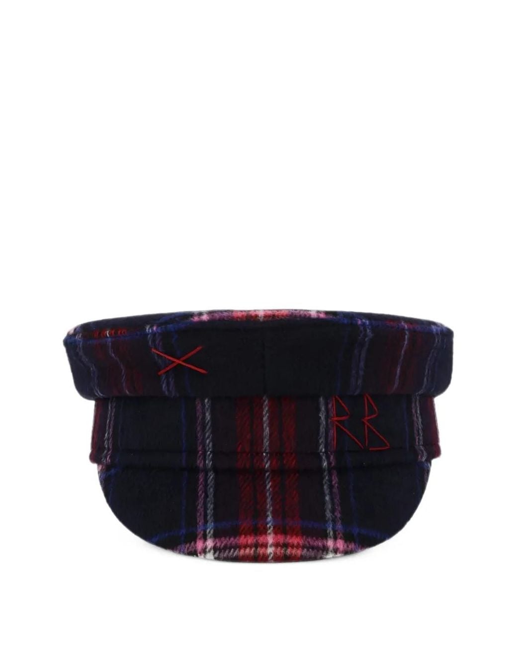 Ruslan Baginskiy Blue Baker Boy Check Hat for men
