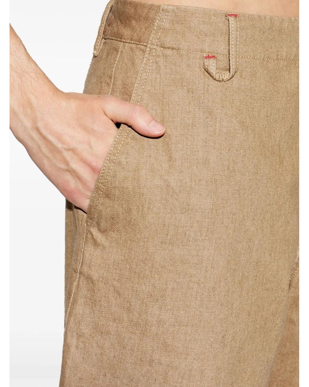Pantalones Vaqueros Cortos Con Botones Jacquemus de hombre de color Natural
