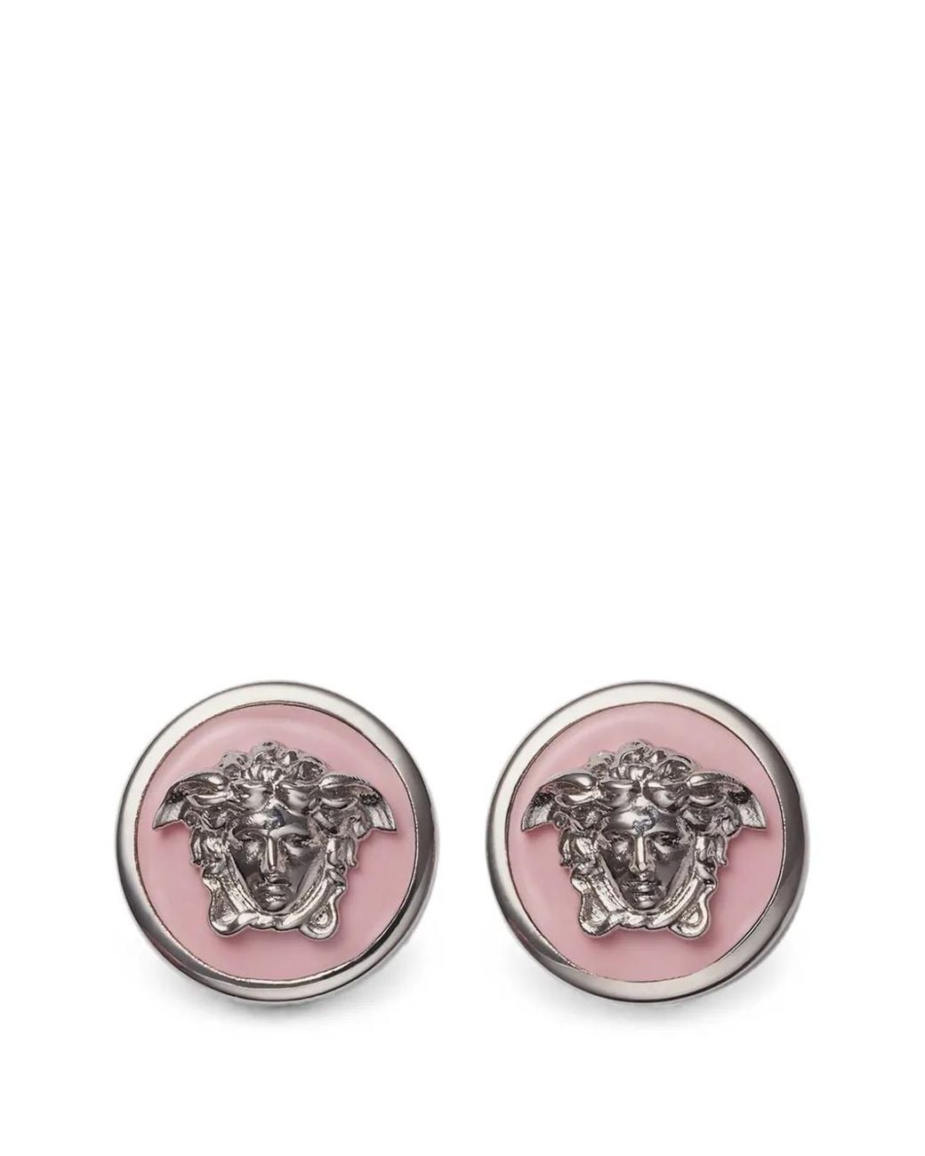 Versace Pink Medusa Earrings