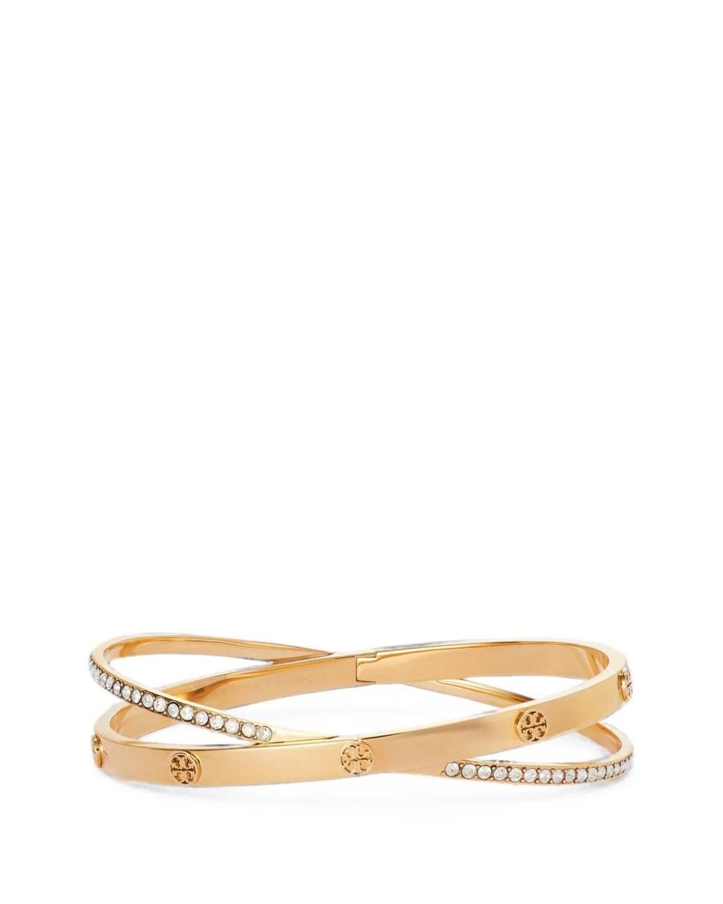 Tory Burch Metallic Icon Pavé Double Bracelet