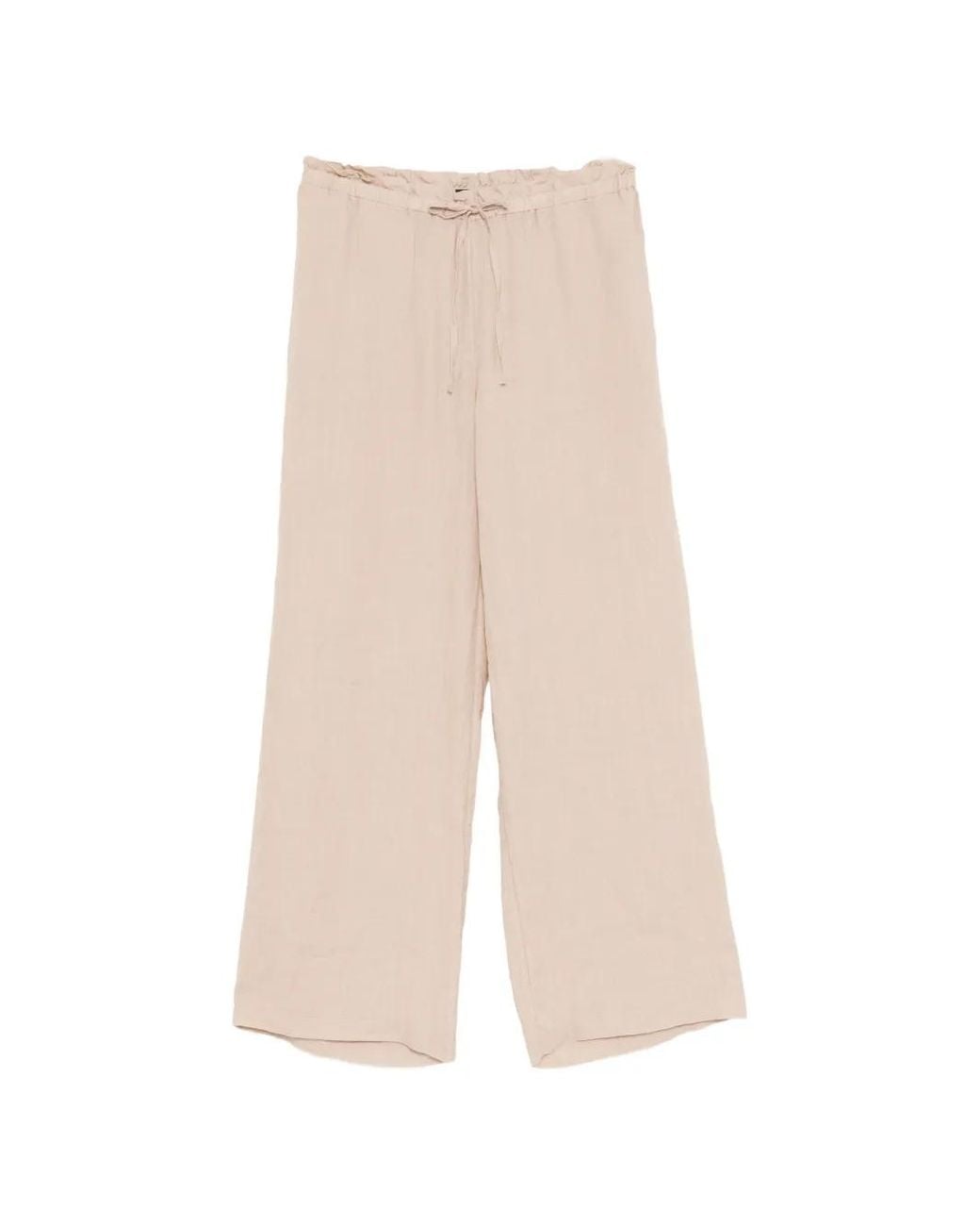 James Perse White Drawstring Trousers