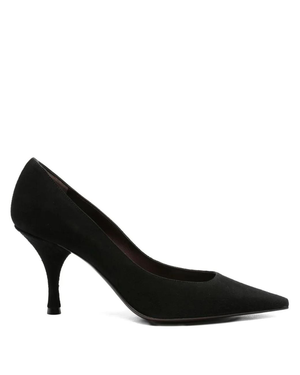 Roberto Festa Black 80Mm Pointed-Toe Suede Pumps