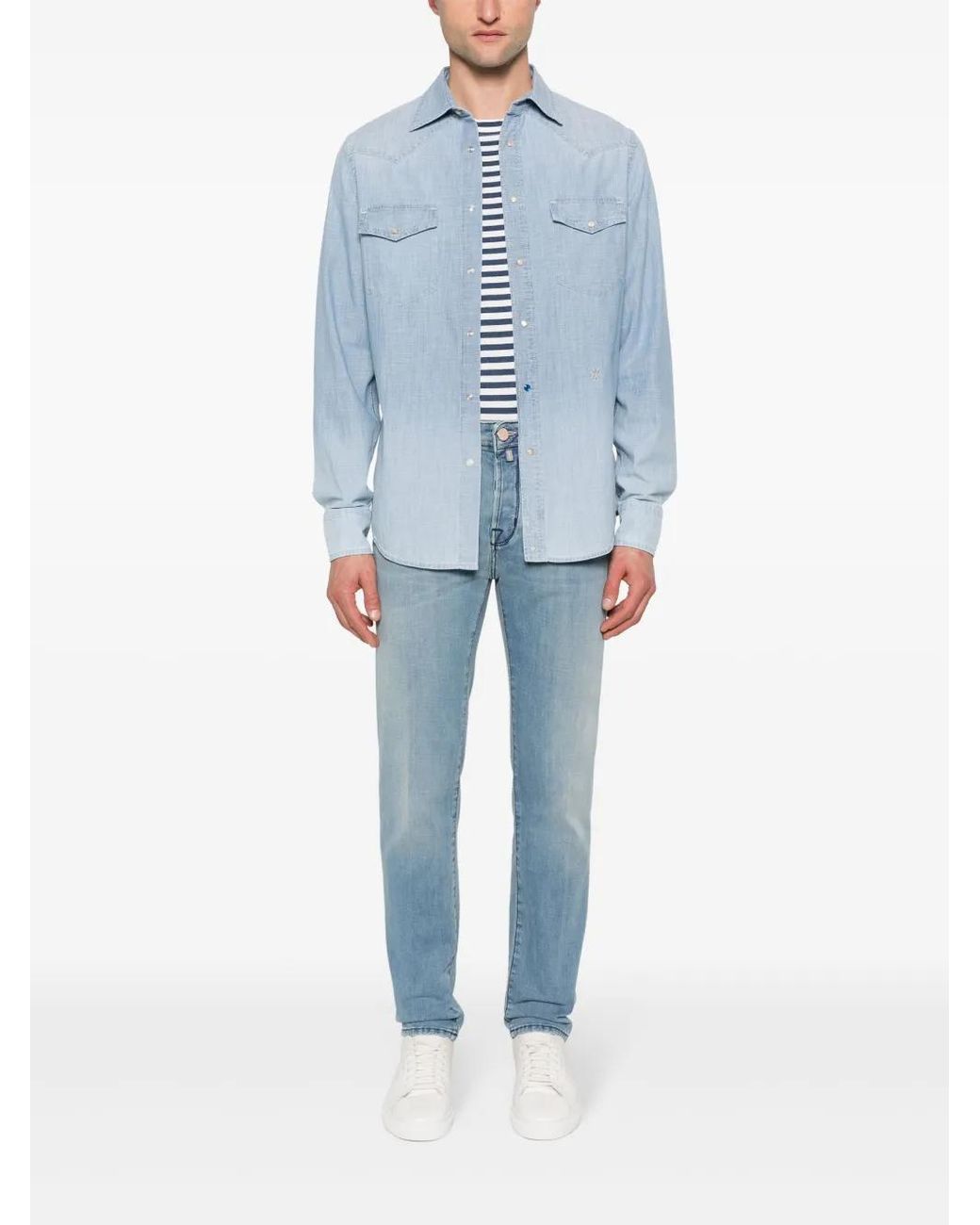 Jacob Cohen Blue Shirts for men