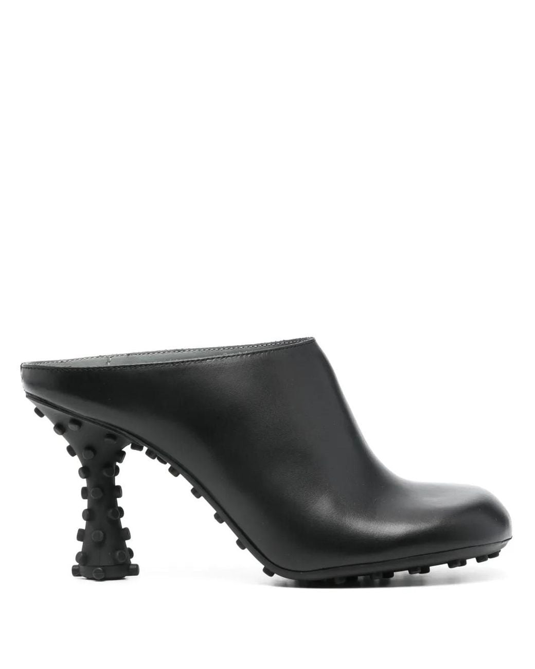 Sunnei Black 1000Chiodi 105Mm Leather Mules