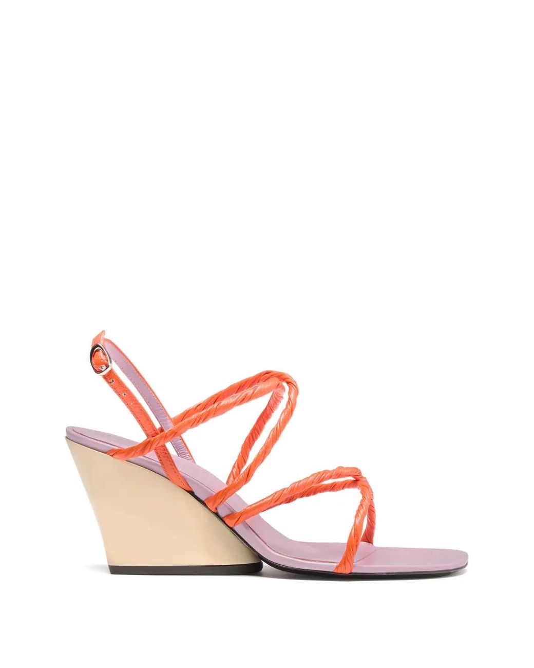 Proenza Schouler Pink Twist Slant Sandals