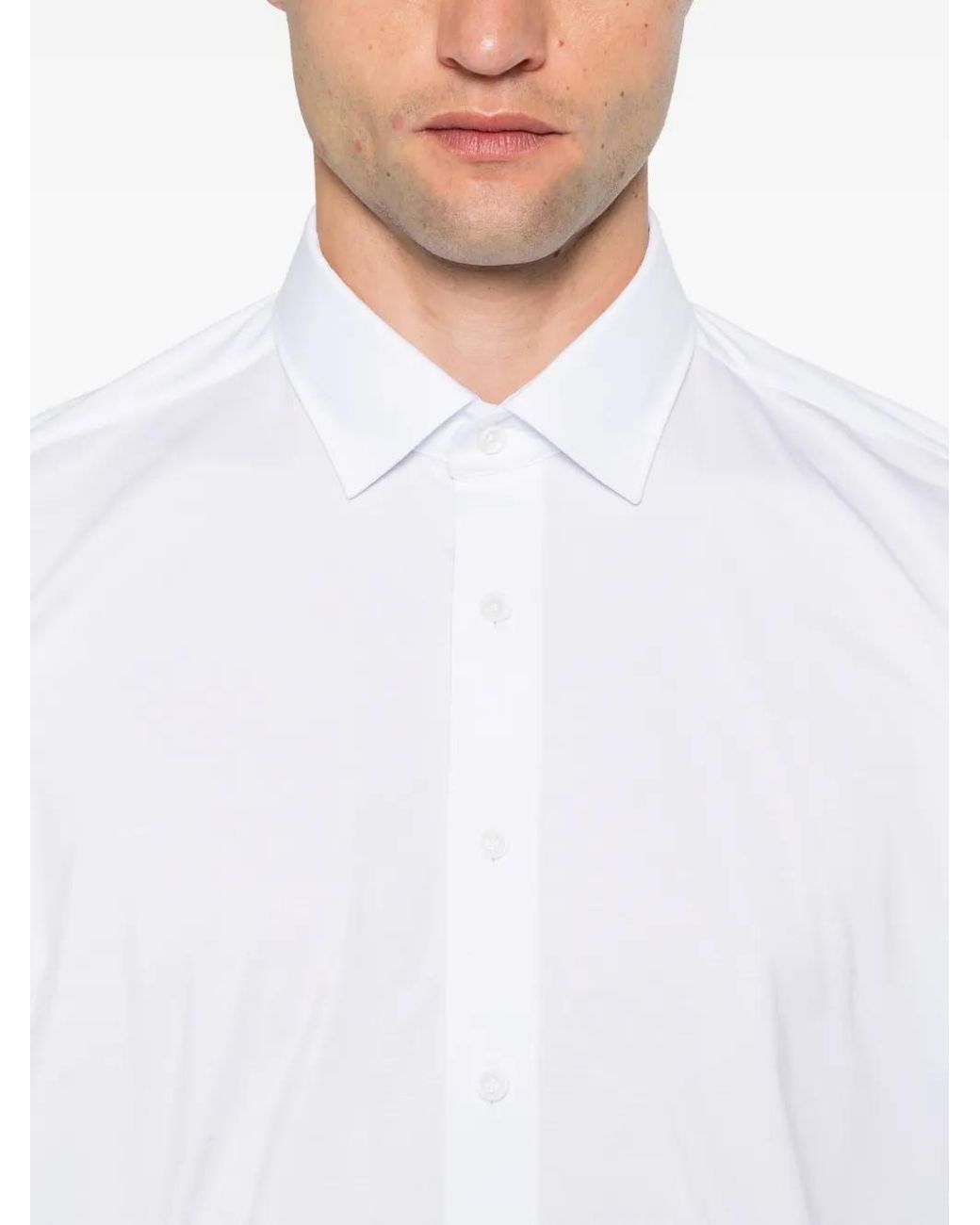 Olymp White Long-Sleeve Shirt for men