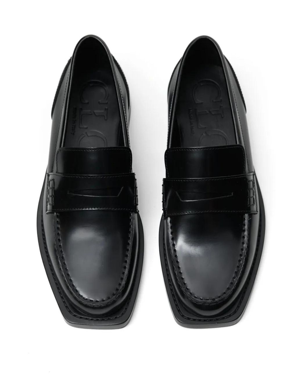 meltthelady】 square loafer black melt the lady square loafer black