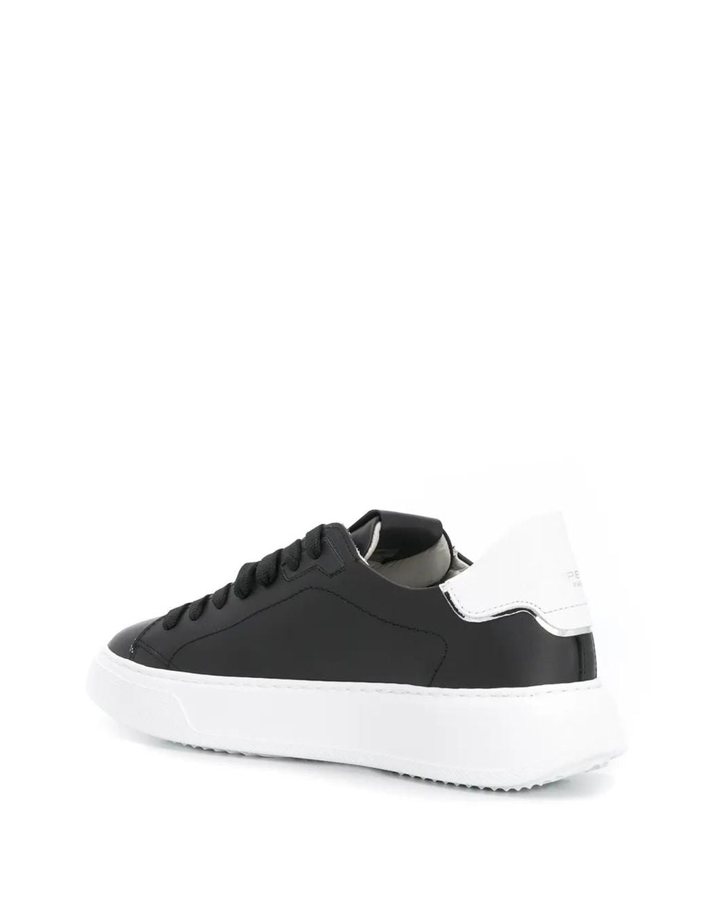 Philippe Model Black Side Logo Patch Sneakers