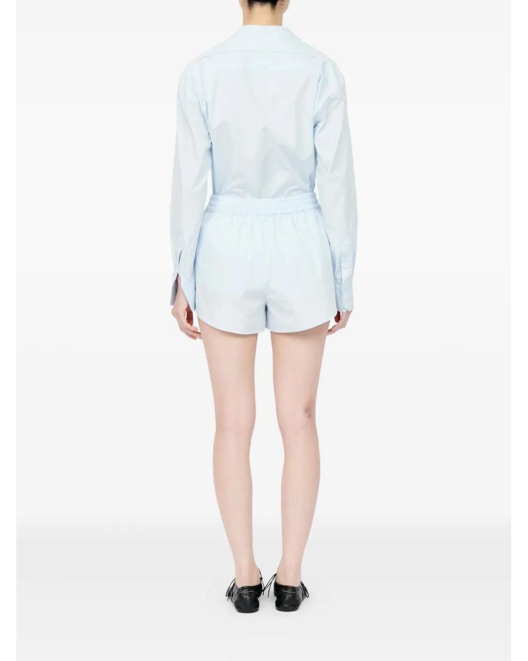 MM6 by Maison Margiela Blue Elasticated-Waist Shorts
