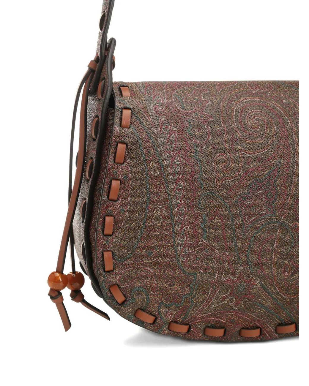 Etro White Paisley-Print Cross Body Bag