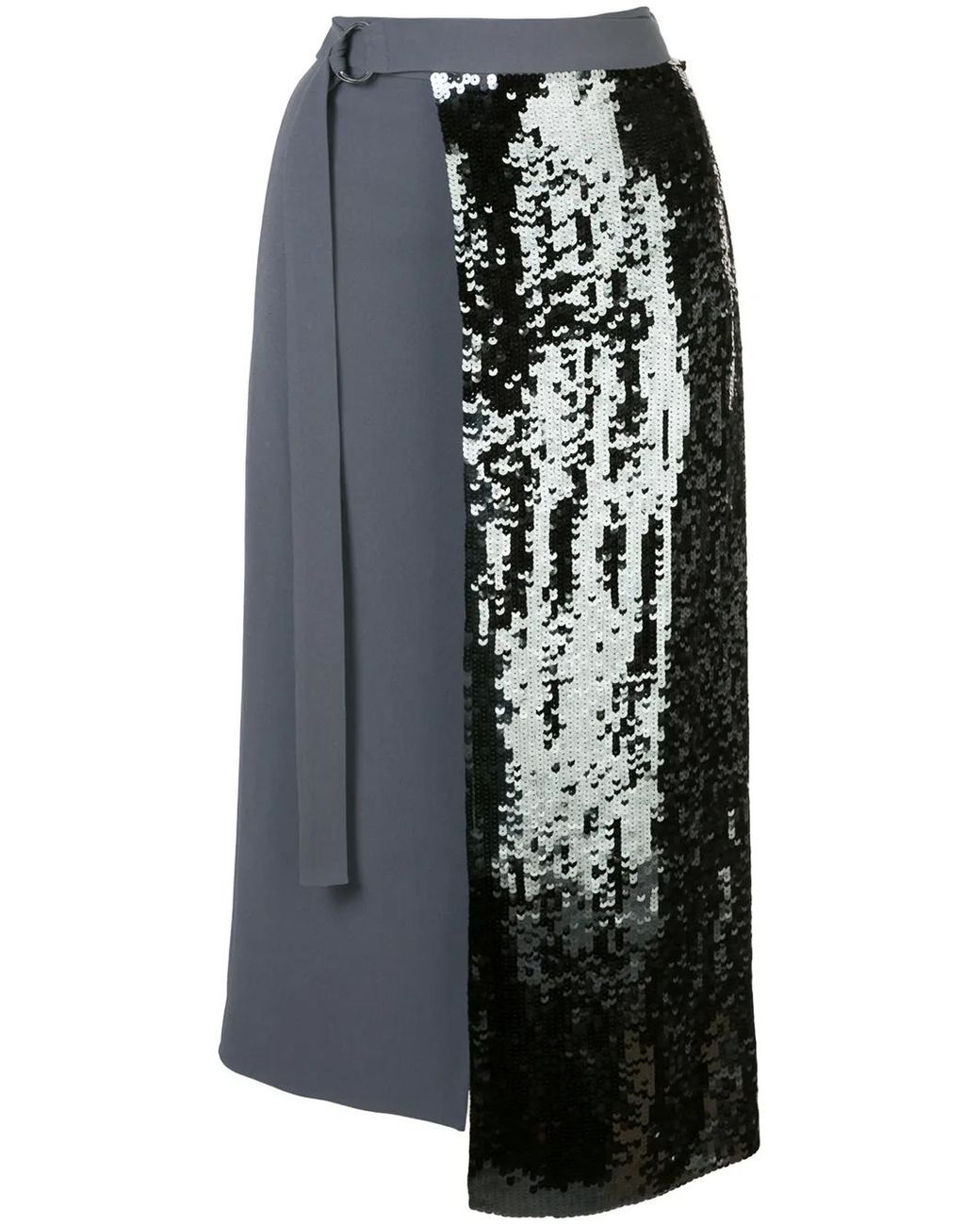 Gonna A Portafoglio Con Paillettes di Tibi in Black
