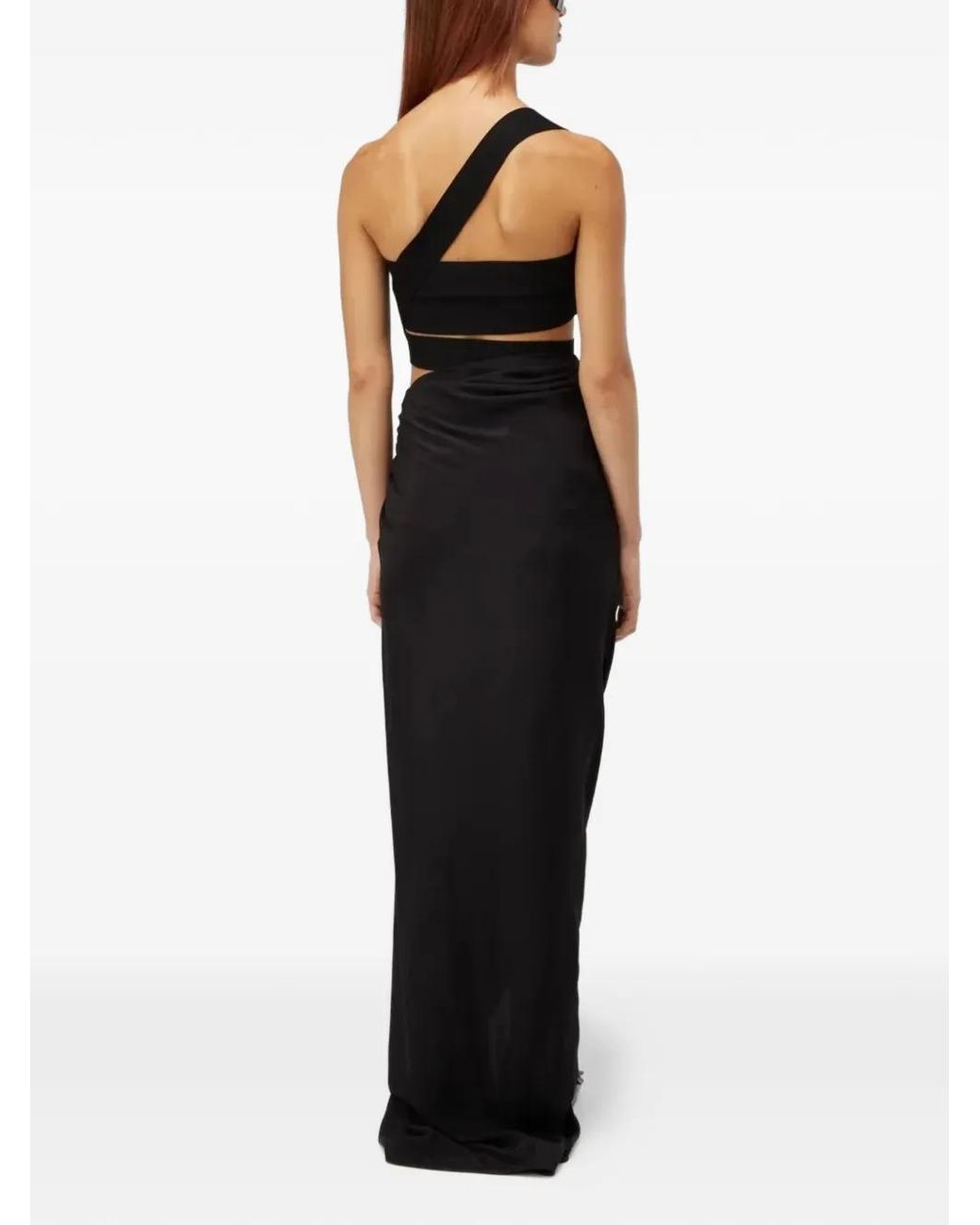 GAUGE81 Black Paita Draped Maxi Skirt