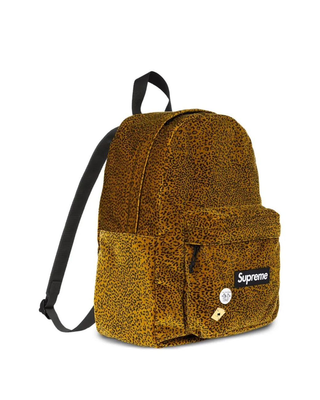 Supreme Natural Leopard-Effect Backpack