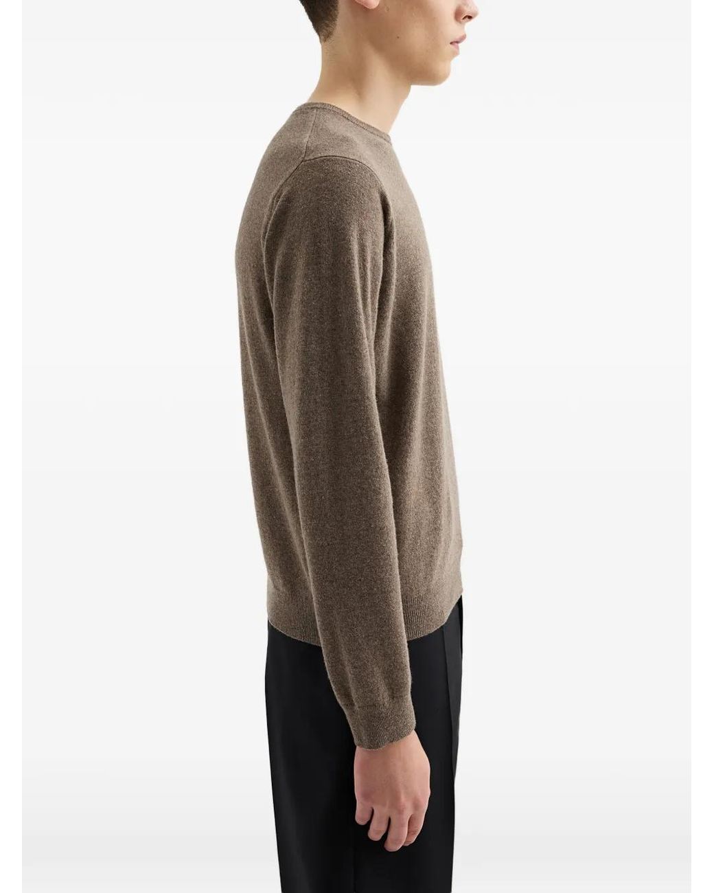 Jil Sander Brown Pull À Col Rond for men
