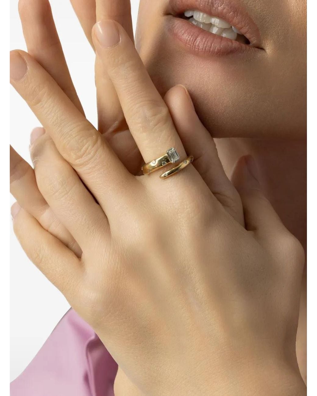 Anello Cobblestone di Kwiat in Metallic