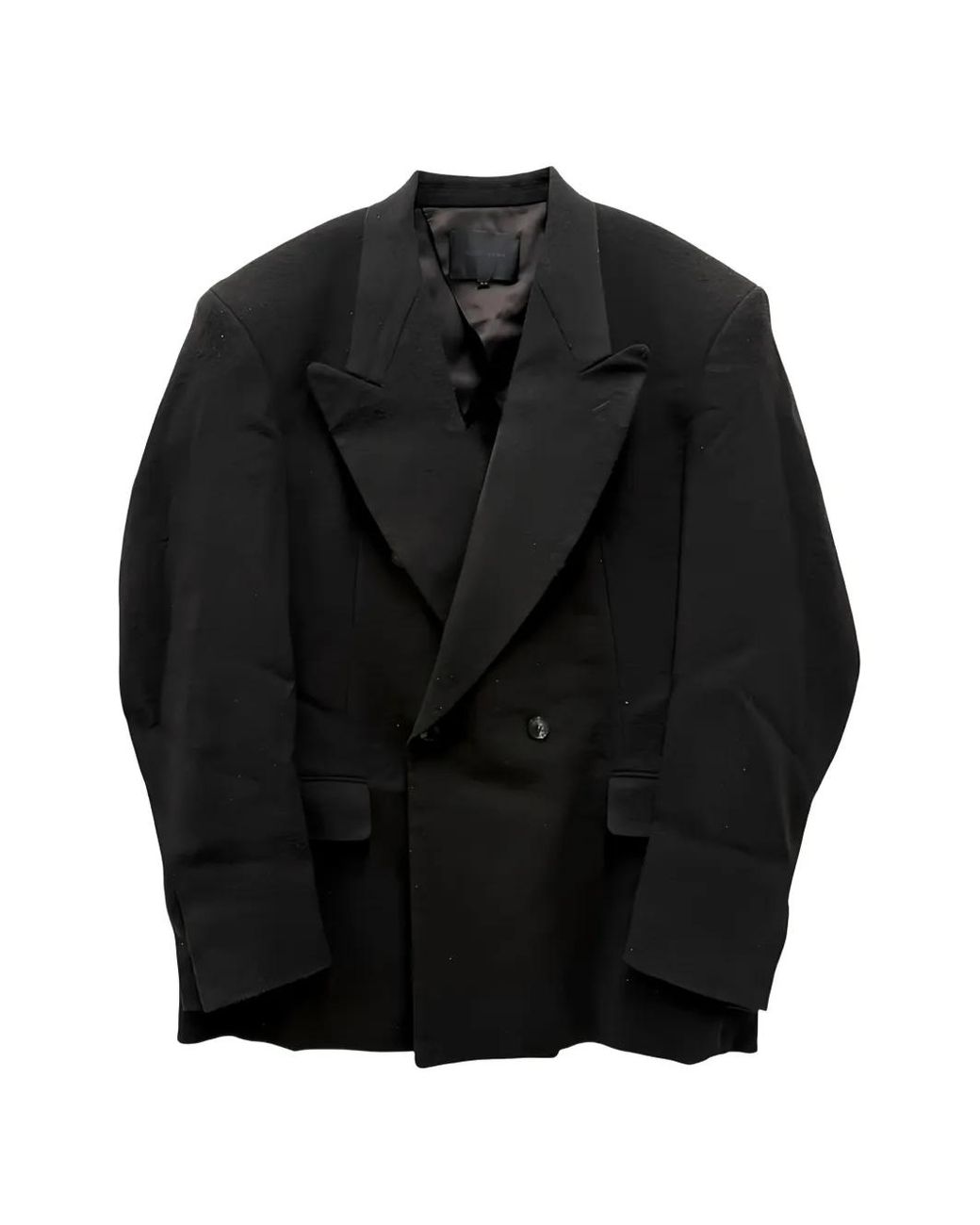 Omar Afridi Black Double-Breasted Tailored Jacket for men