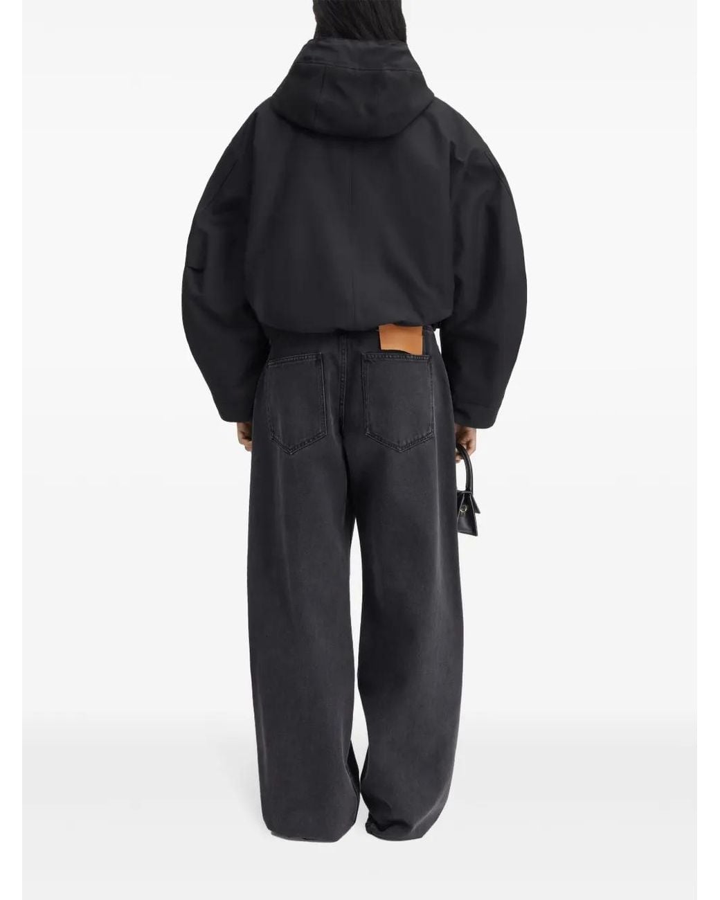 Jacquemus Black La Parka Courte Caraco, 100% Polyamide