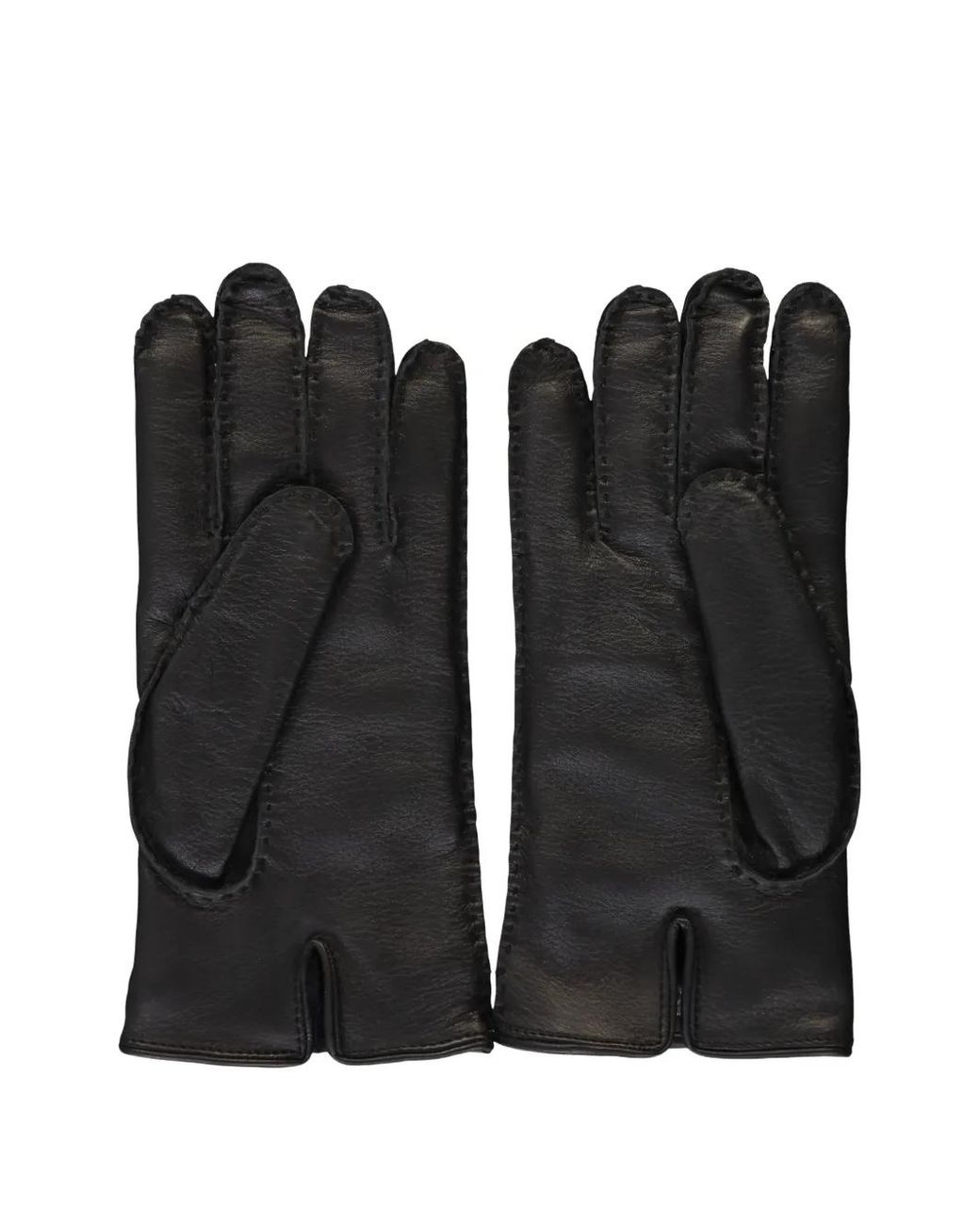 Moorer Black Seam Gloves for men