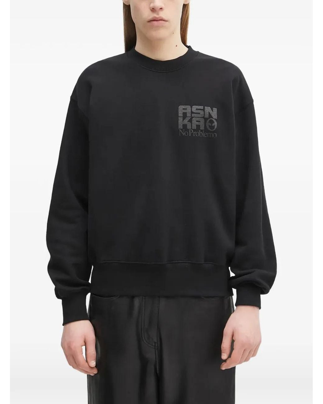 Aries Black Graphic-Print Sweatshirt