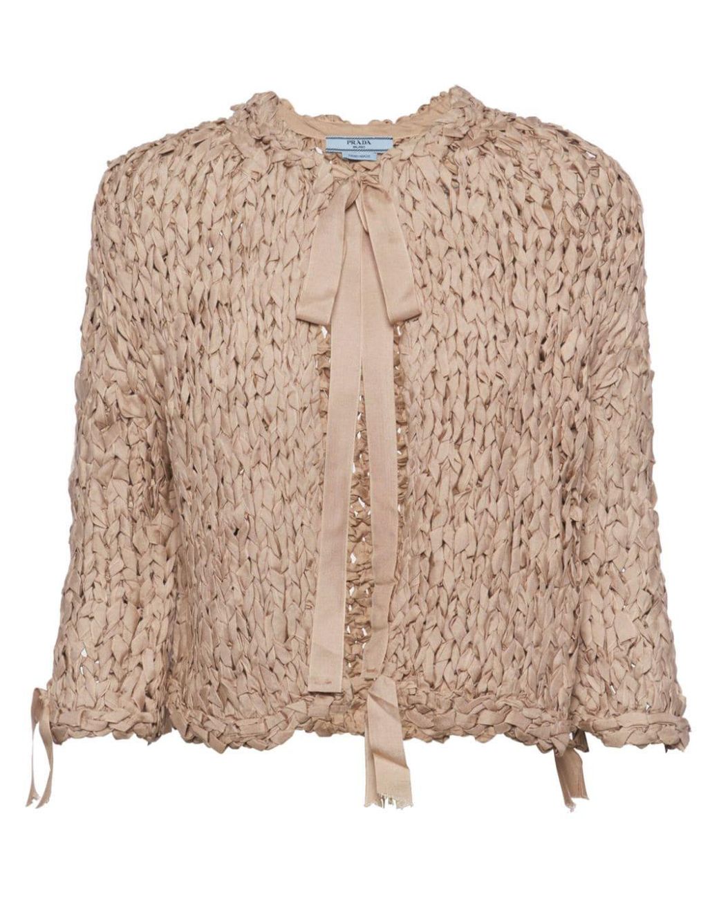 Prada fringe discount cardigan