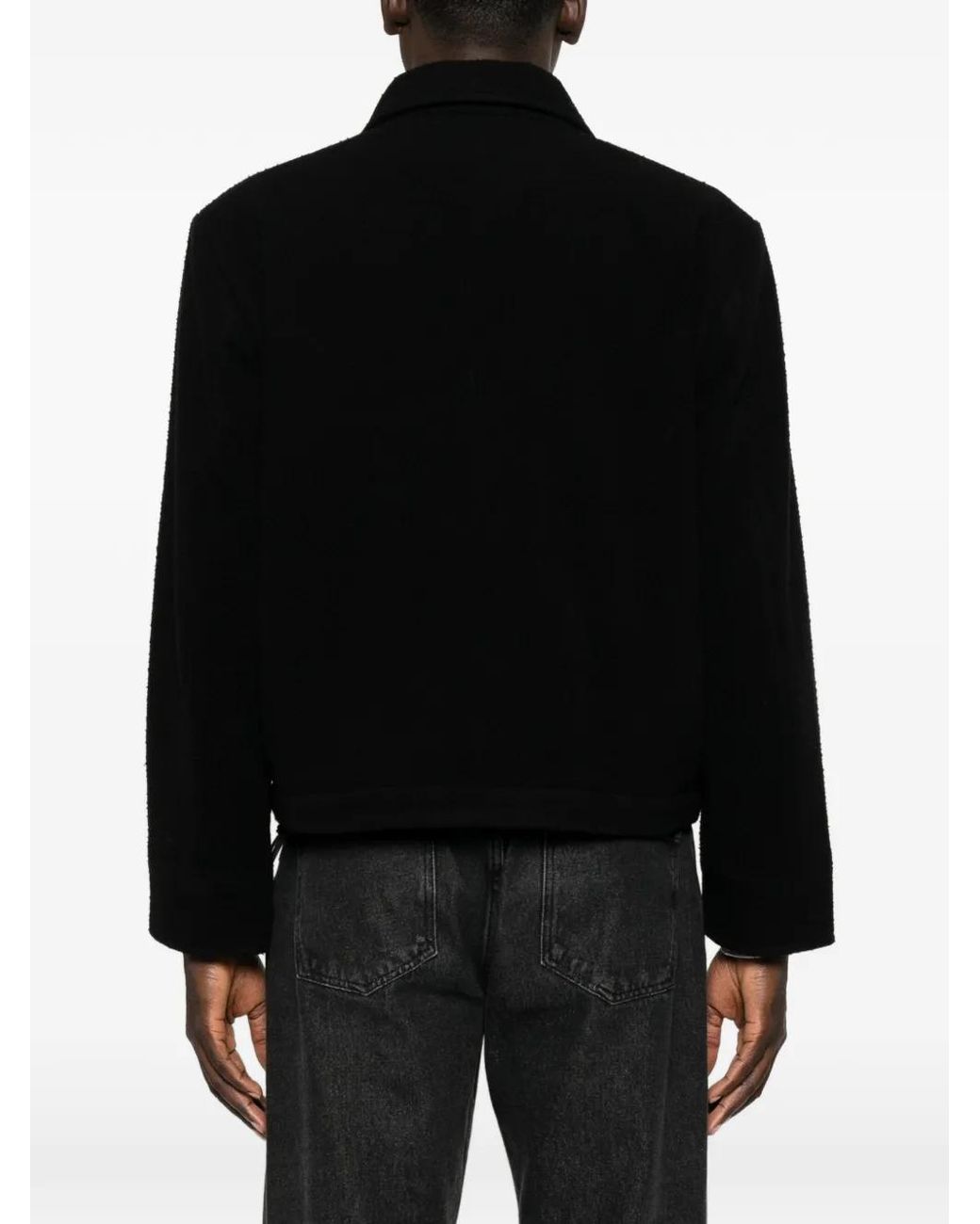 Chaqueta Bómber Jefe Tejida Second/Layer de hombre de color Black