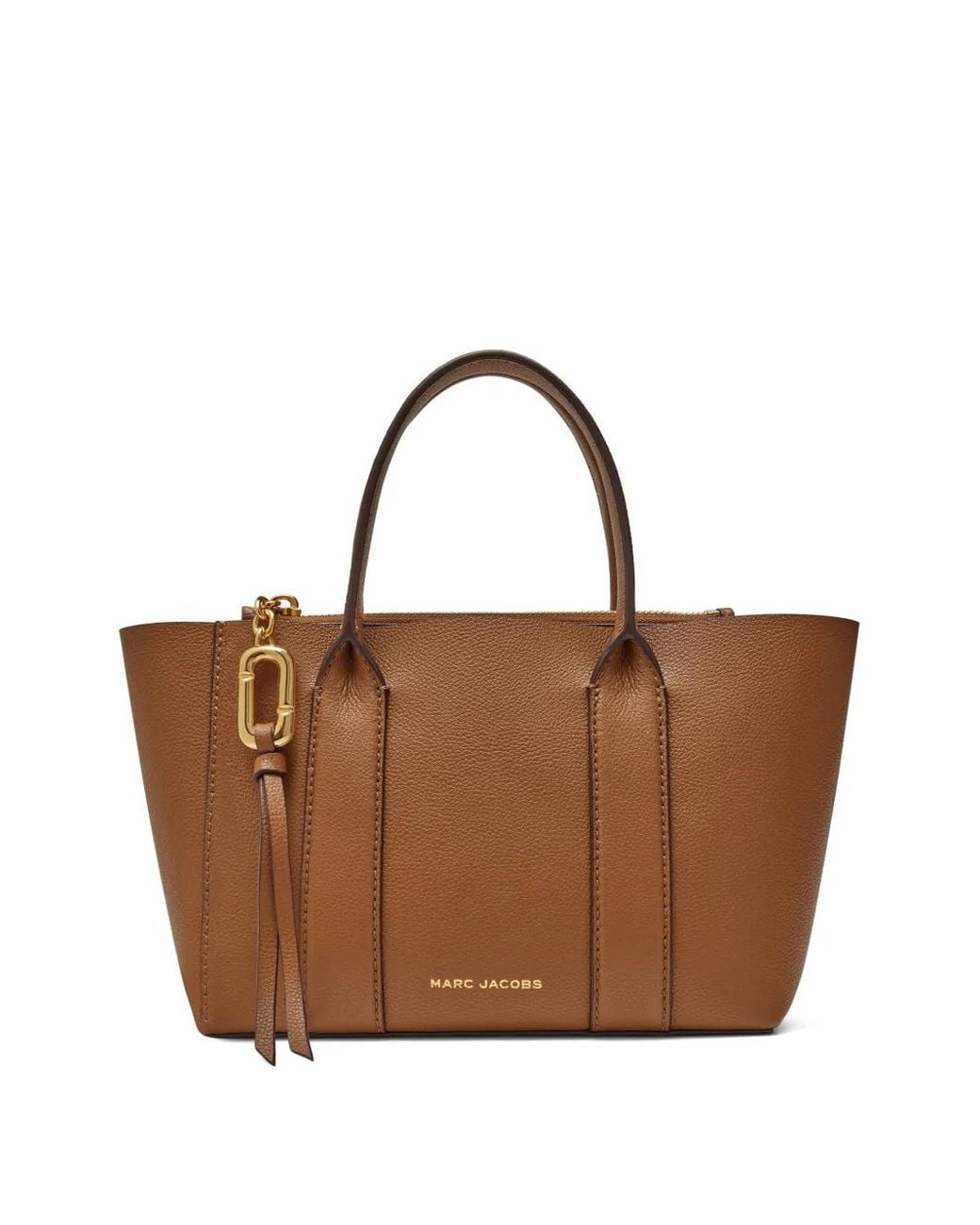 Marc Jacobs Brown Pebbled Leather Tote Bag