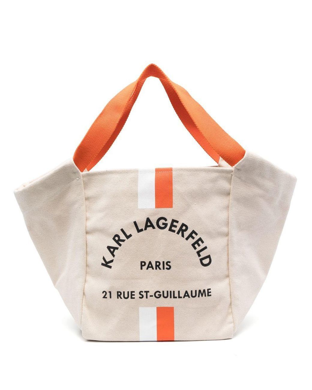 Rue St-guillaume Canvas Tote Bag Karl Lagerfeld en coloris Rose | Lyst