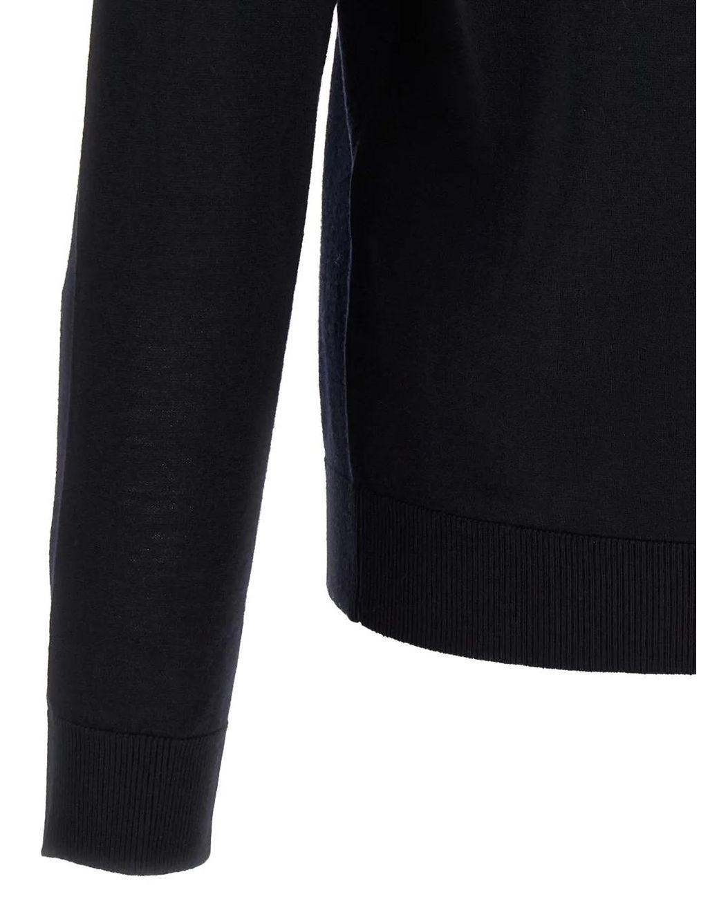 Lazare Studio Blue Long-Sleeve Polo Shirt for men